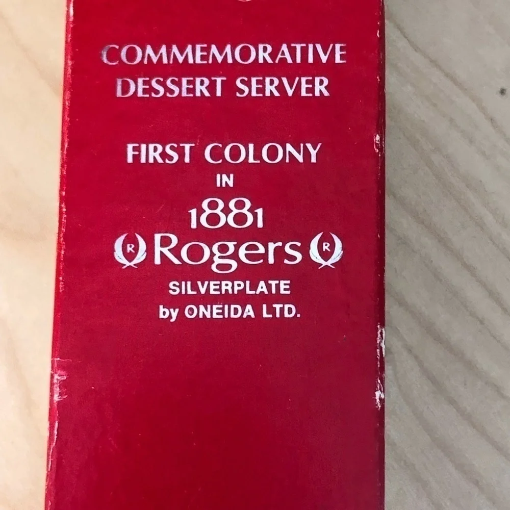 Vintage First Colony 1881Oneida ROGERS Commemorative Dessert Server